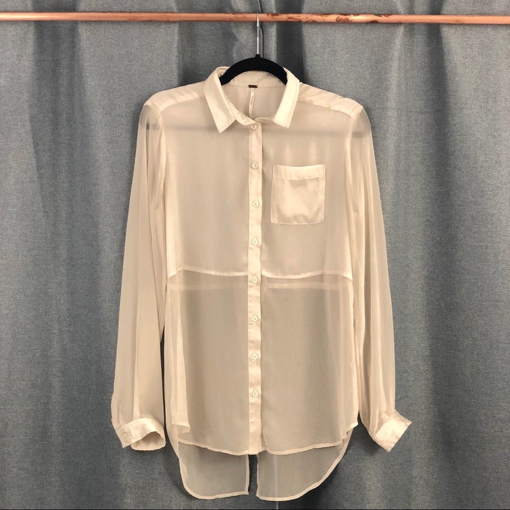 Free People Draped Shirt